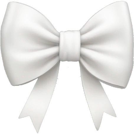 White bow emoji