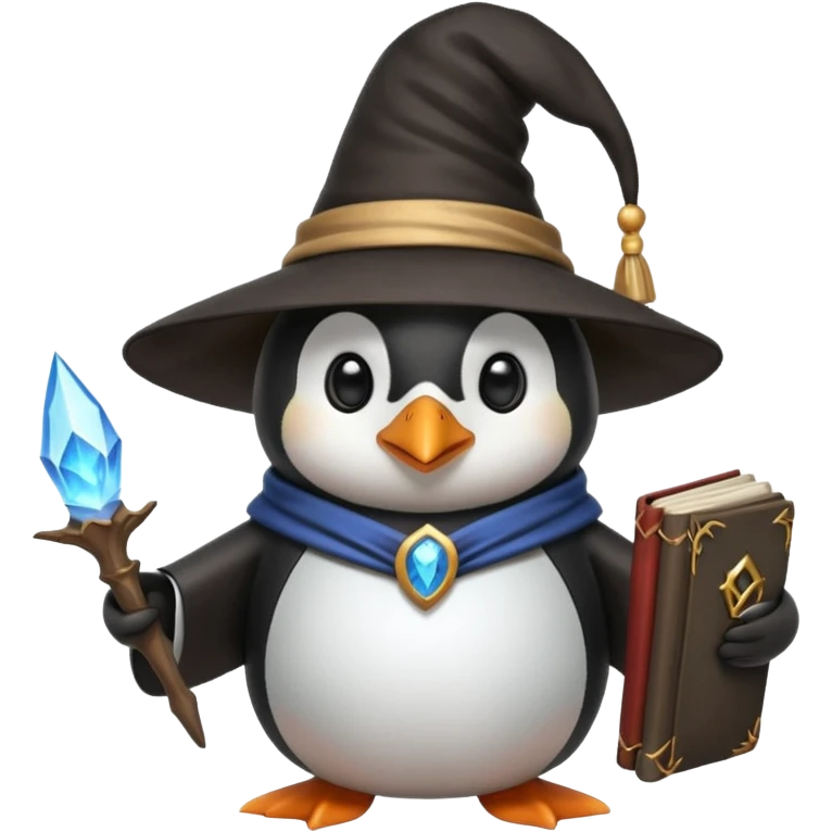 Penguin Wizard emoji