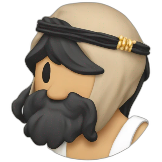 Modern sufi Muslim with a tasbeeh emoji