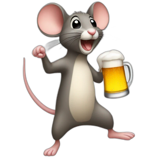 mouse-dancing-with-a-beer emoji