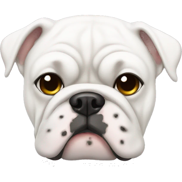 white bulldog emoji
