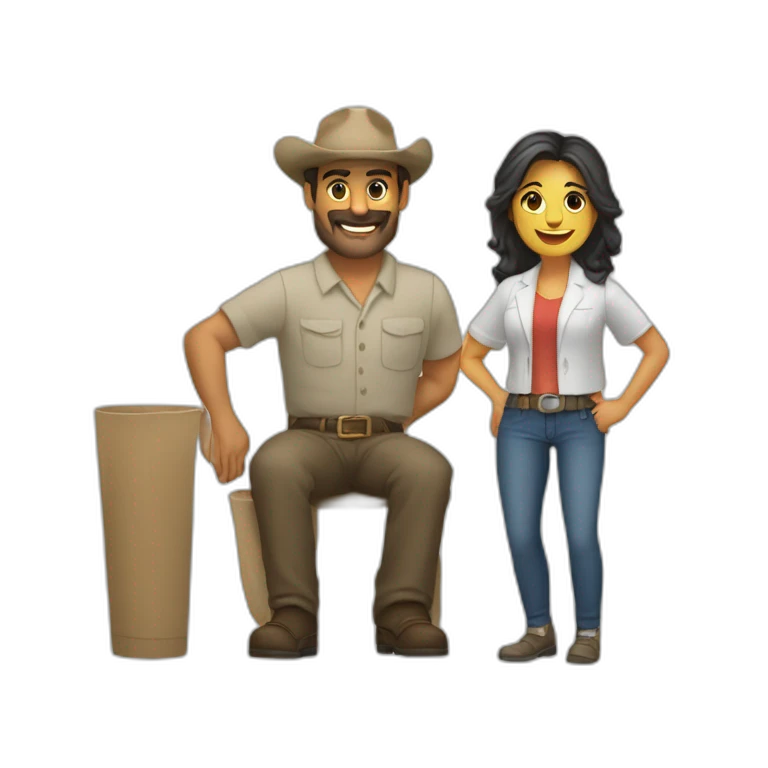 Hombre y mujer acostados emoji