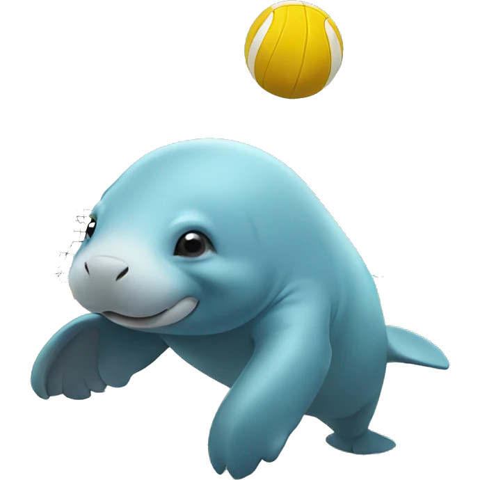dugong  playing volleyball emoji