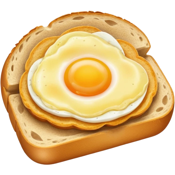 Egg in a sour dough bread emoji