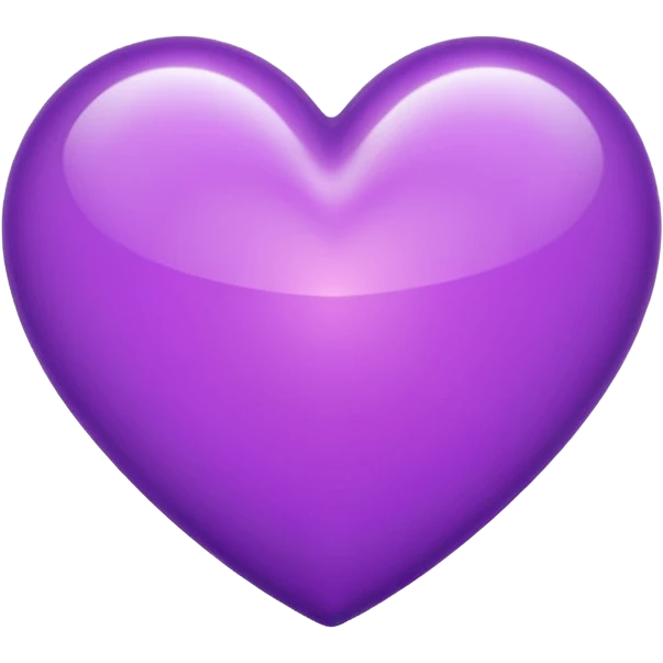 oh bright shiny purple heart emoji