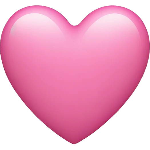 Aesthetic pink heart emoji