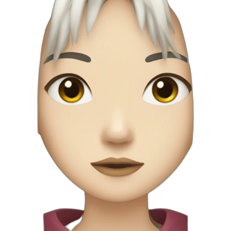 Asian waifu emoji