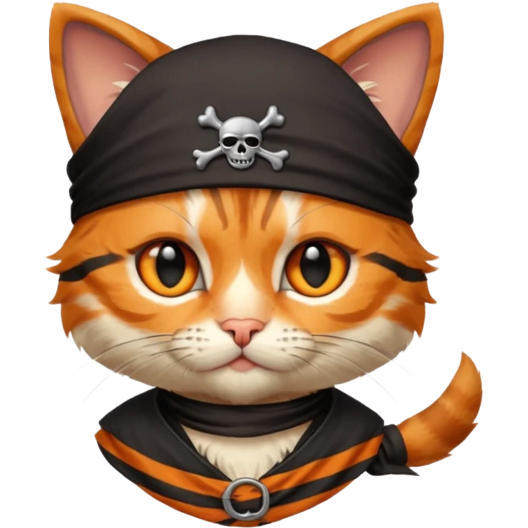 Pirate kitten emoji