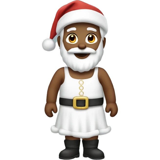 santa in white dress emoji