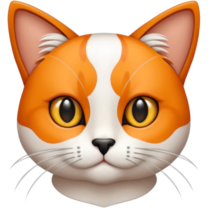 Elinde bicak olan caliko cinsi bir kedi emoji
