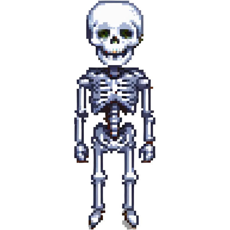 A surprised skeleton, version 1. emoji