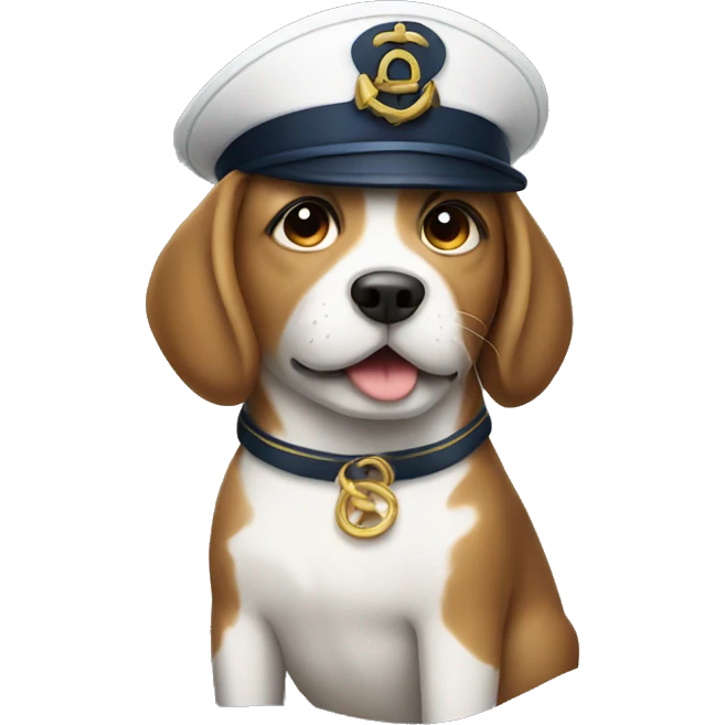 dog with a sailors hat  emoji