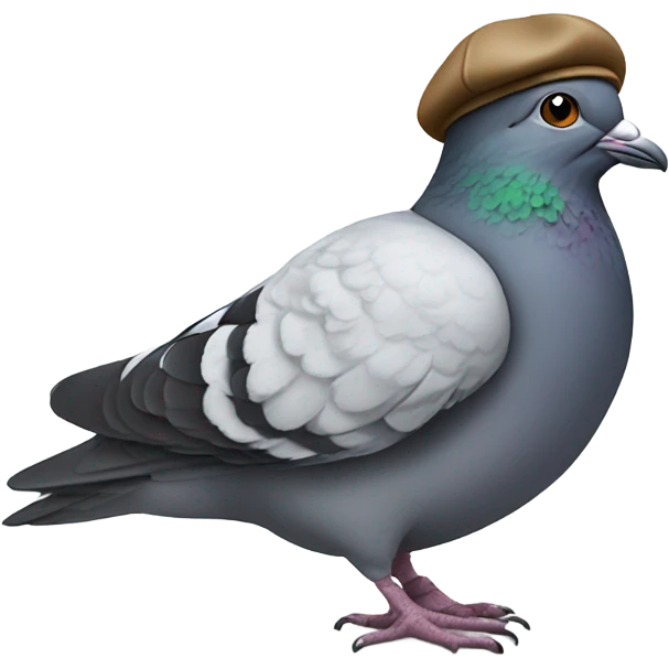 Pigeon with beret emoji
