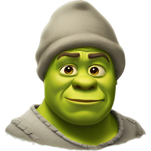 Shrek who poops emoji