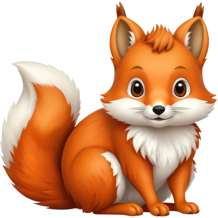 cute fox squirrel emoji