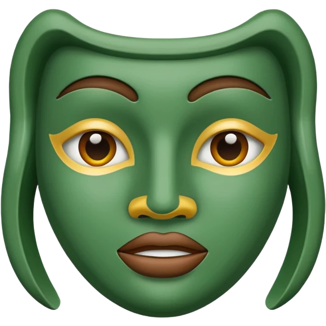 clay mask emoji