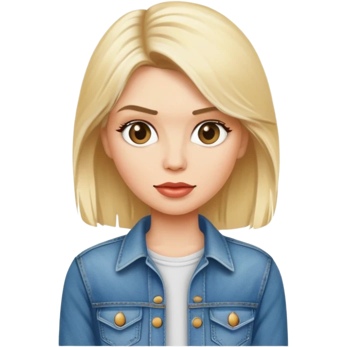 Blondie with jeans  emoji