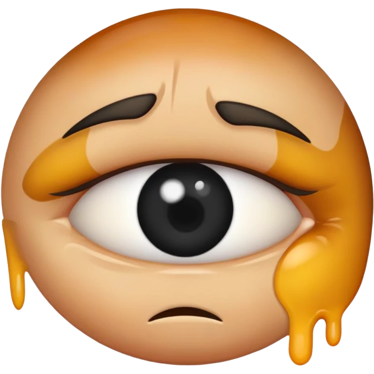 Black eye emoji