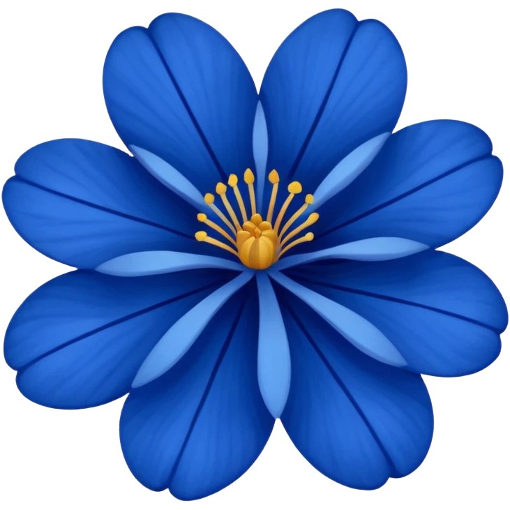 fiore blu emoji