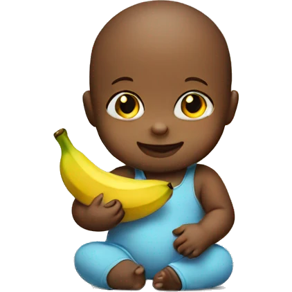baby holding banana emoji