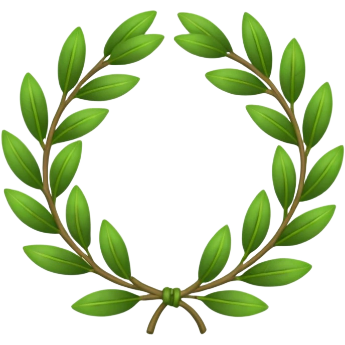 Create a laurel wreath for graduation in university emoji