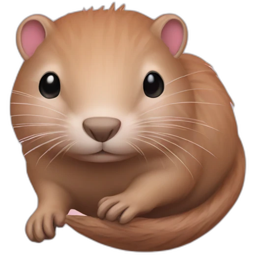 Muskrat pink emoji