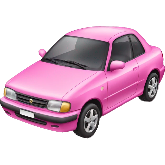 Pink car emoji