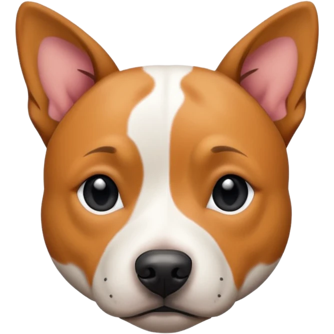 Pitbull Jack Russell Australian cattle dog mix with black spot on her butt  emoji