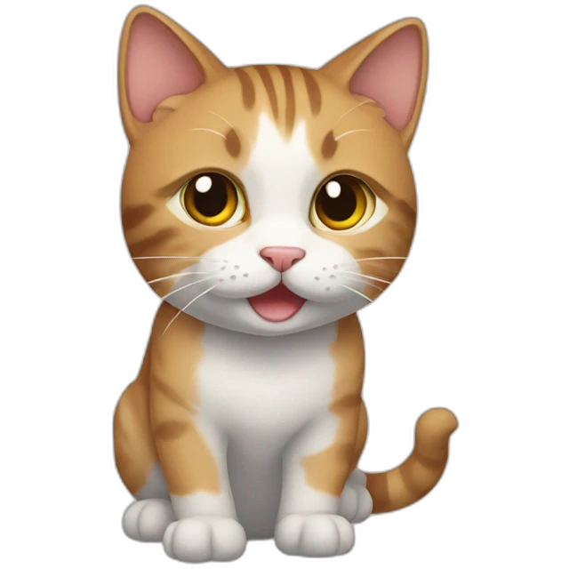 Cat is work in delivery emoji