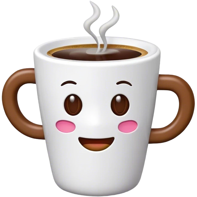 coffee emoji but similar to 3d toy emoji