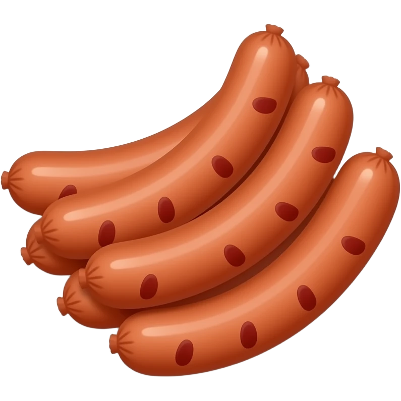 a plate of sausages emoji