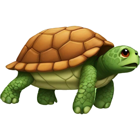 turtle that's has red hair curly natural lookin   emoji