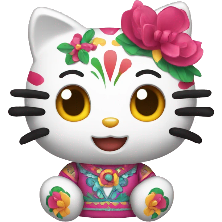mexican Hello kitty emoji