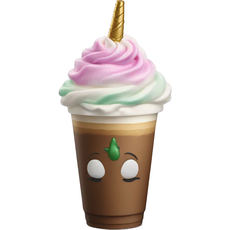 Unicorn Frappuccino emoji