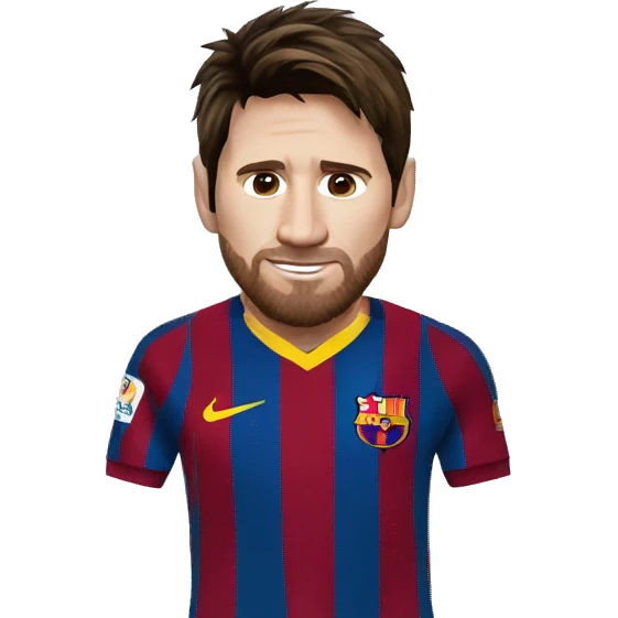 Lionel Messi com roupa de árabe emoji