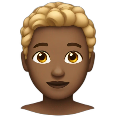 skin color light brow hair brown emoji