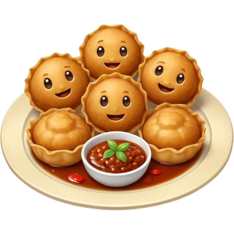 Wontons Beef Meatballs emoji