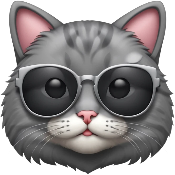 Cat wearing sunglasses emoji