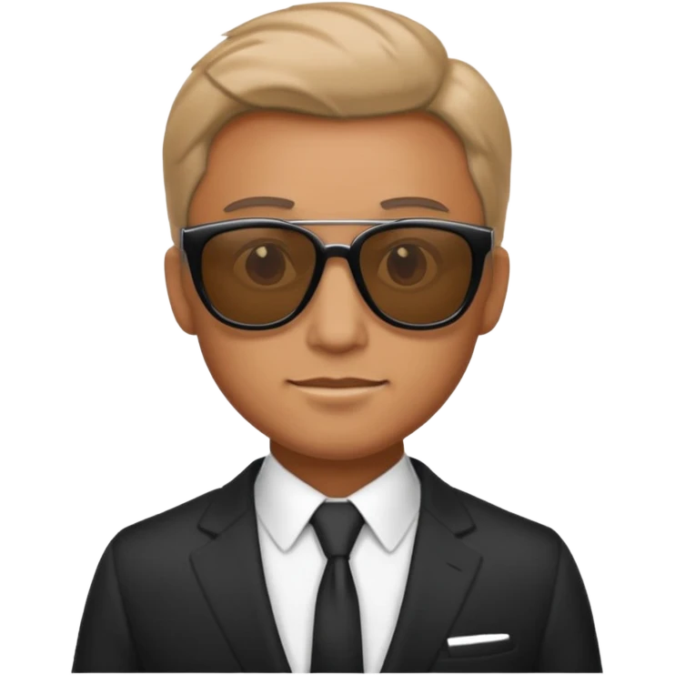 a man with suit and sunglasses emoji