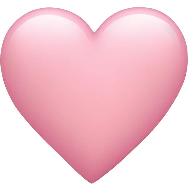 Light pink heart emoji