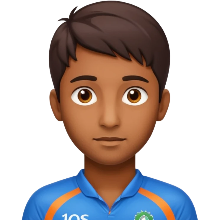 india in cricket jersey 18 number  emoji