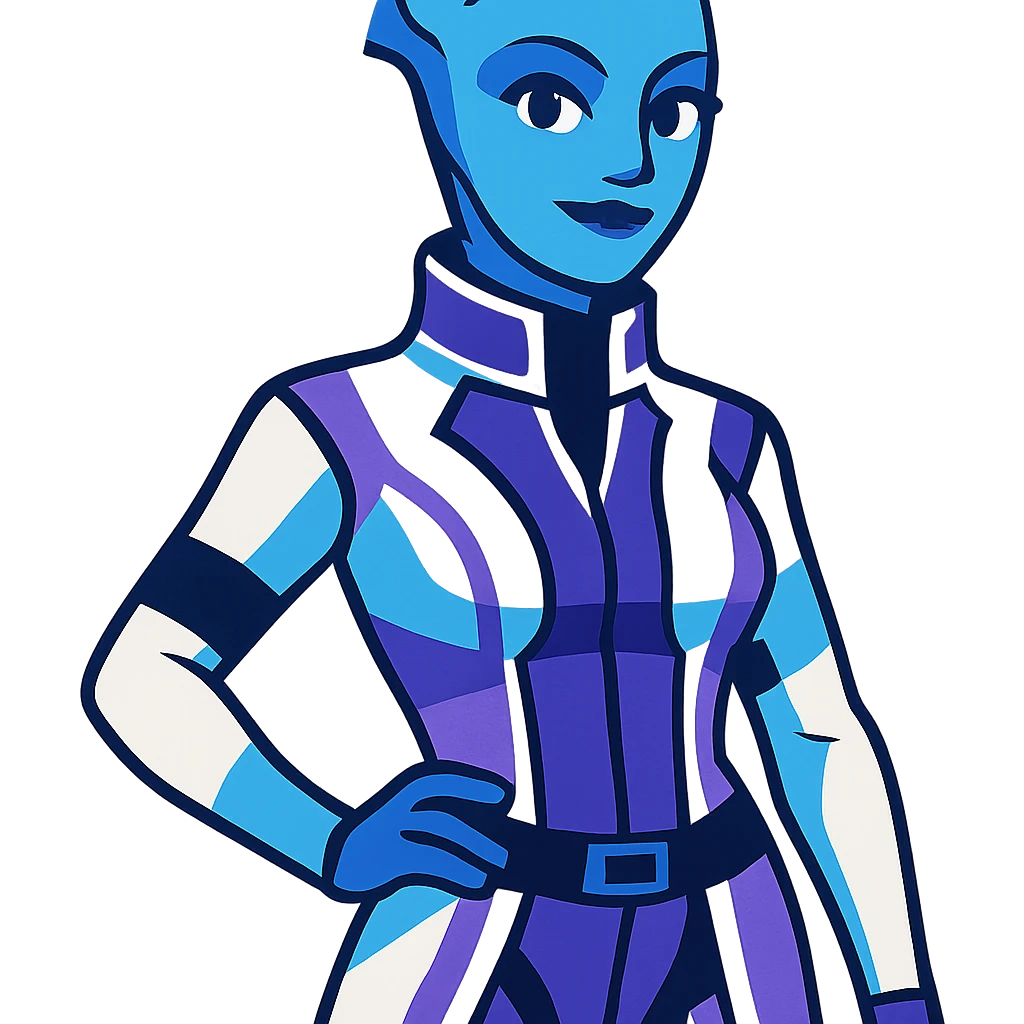 Liara T'Soni from Mass Effect emoji