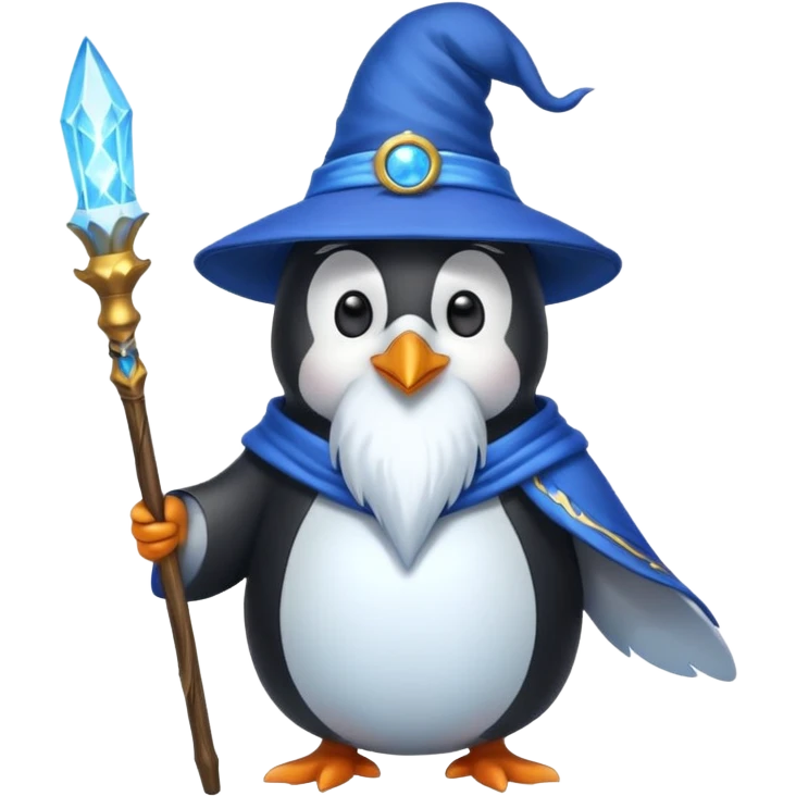 Penguin Wizard emoji