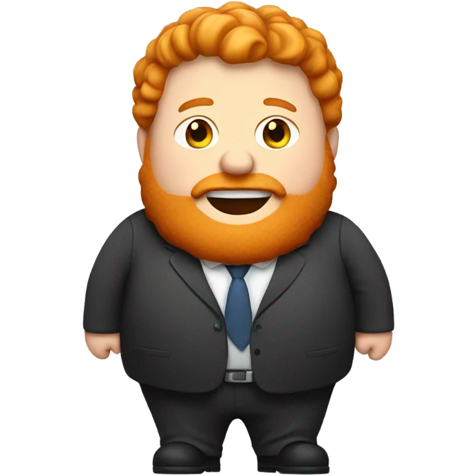 Fat ginger man emoji