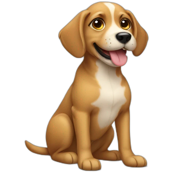 dog wearing a jupe emoji