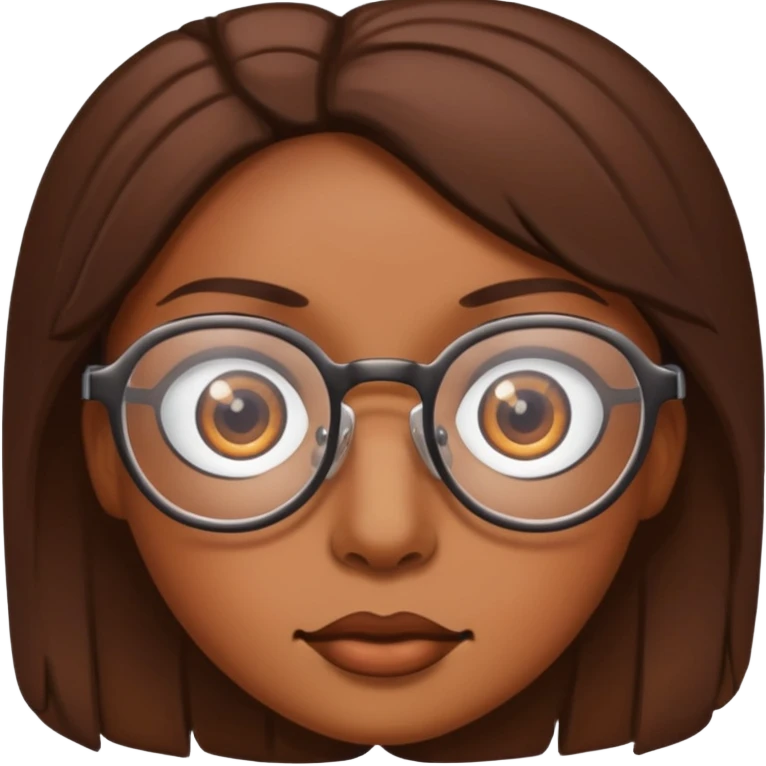 just eyes with glasses, no faces emoji