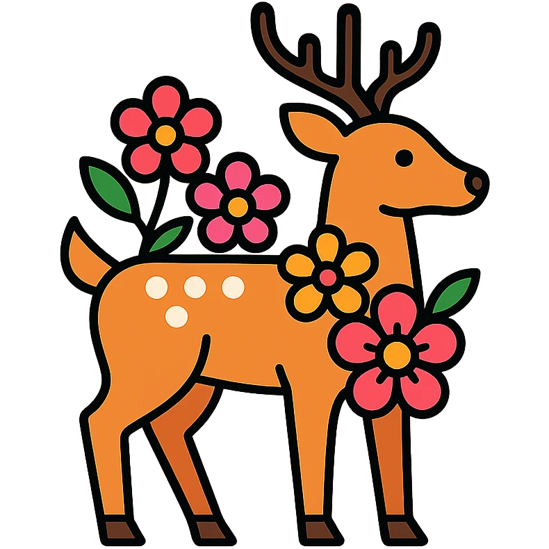 꽃사슴 emoji