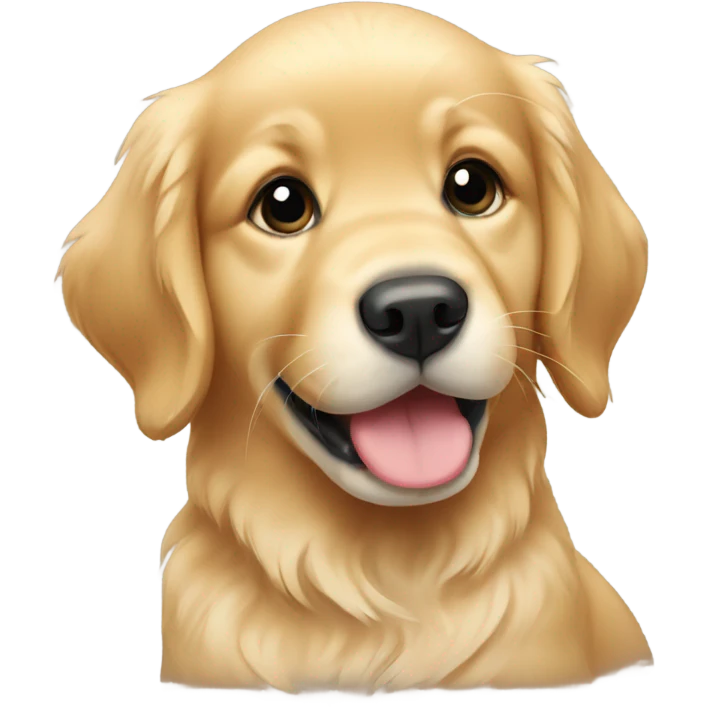 Baby golden retriever emoji