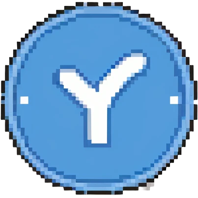 blue checkmark in a white circle icon inspired by YouTube verification emoji