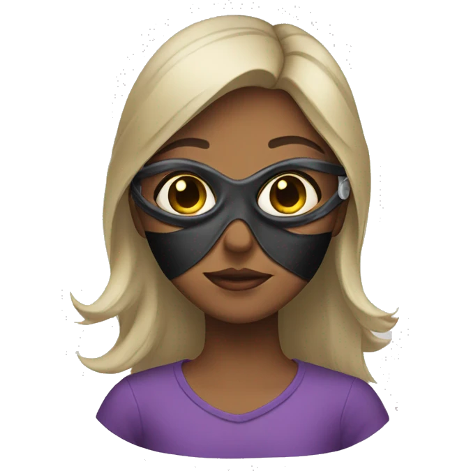 girl with mask emoji